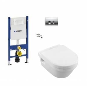 Комплект унитаз Villeroy&Boch Omnia Architectura и инсталляция Geberit 4в1